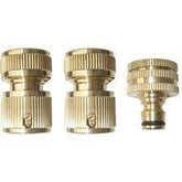 CLEARANCE - RYSET GW150 Premium 12mm 3 Piece Brass Fitting Set